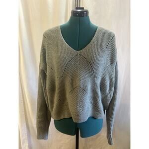 Pinque Soft Knit Crisscross Back Mint Green Sweater – Size M
